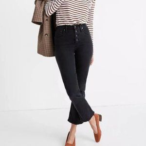 Madewell cropped flare jeans